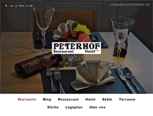 Tablet Screenshot of hotelpeterhof.ch